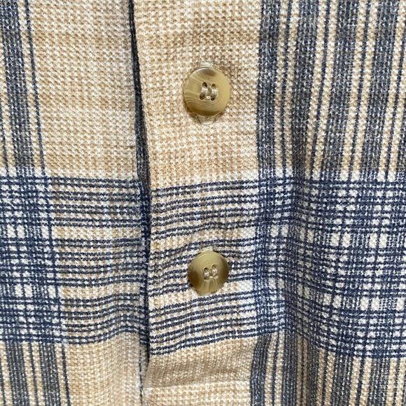 Vintage BOGARI STUDIO/Designed in Italy—Blue & Tan Polo Size L - Picture 5 of 8